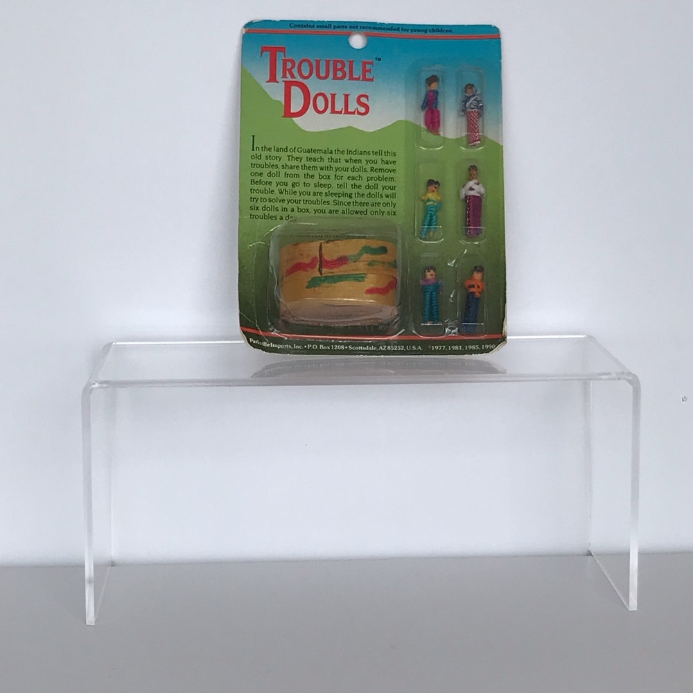 Vintage Handmade Latin American Trouble Worry Dolls Miniature Quita Penas w/ Box